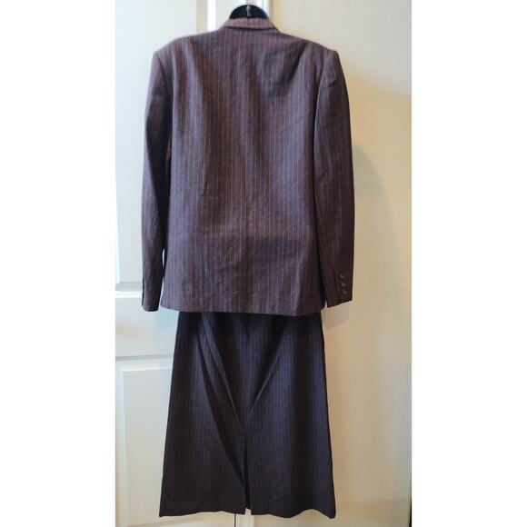 Vintage 1950s Tailored by Handmacher Wool Skirt Suit Set Size 14 USA - Picture 4 of 16